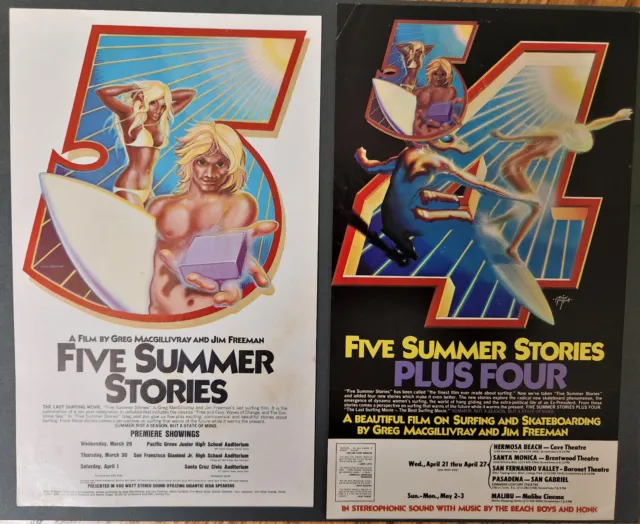 2 Rick Griffin Surf Movie Handbills 1972