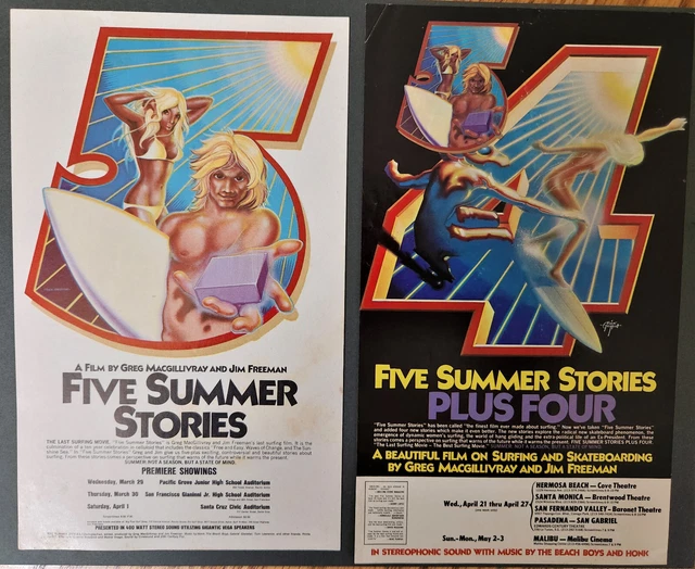 2 Rick Griffin Surf Movie Handbills 1972