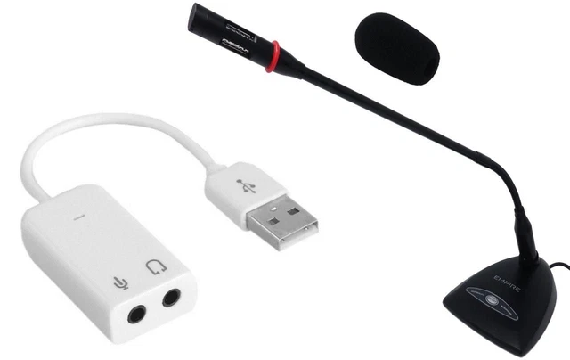Empire Media DESK-135 Noir Microphone de table
