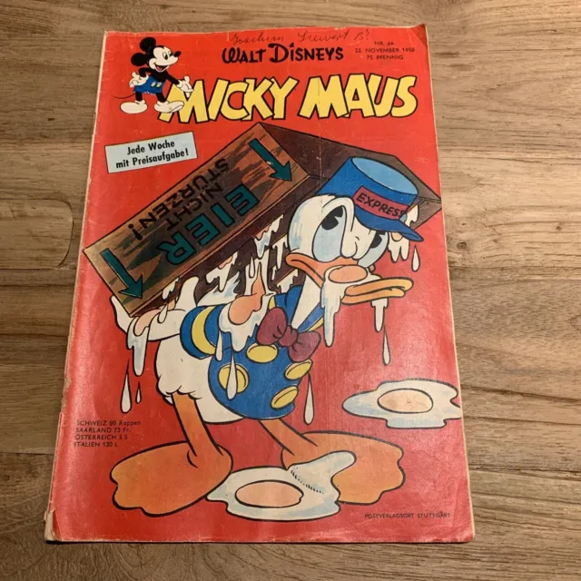 Micky Maus 1958 Heft 46 vom 22 November 1958 Walt Disney Original Ehapa Verlag