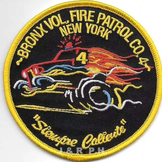 New York City  Fire Patrol 4  "Bronx", NY  (3.5" round size) fire patch