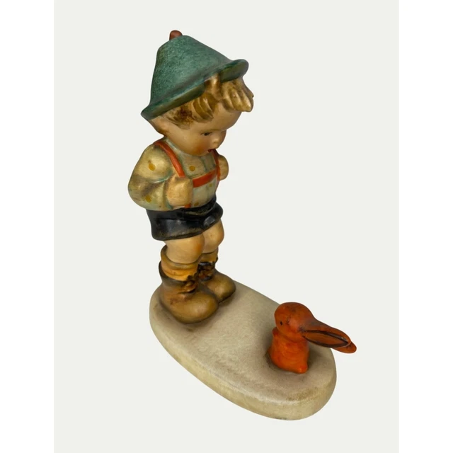 Vtg Hummel Goebel Figurine  Sensitive Hunter Boy with Rabbit