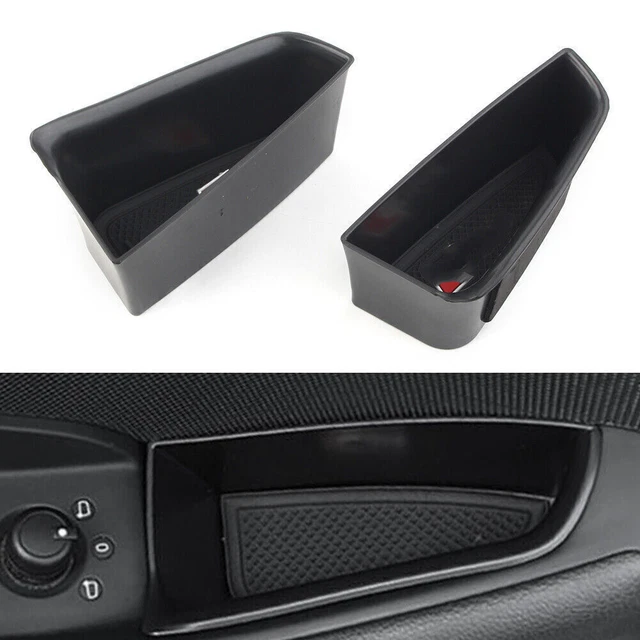 Car Rear Door Handle Armrest Storage Box Tray Bin Kit Fits Audi A3/S3 2014-2018