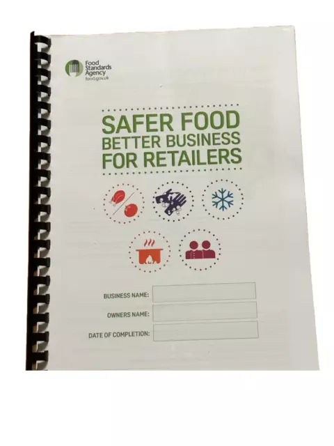 Updated Safer Food Better Business Retailers Full Pack SFBB + 12 Month Diary