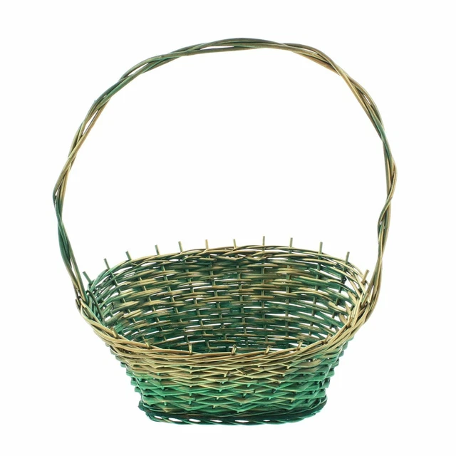 Salvare Set 2x Präsentkorb " Verde/Oro " Riempi Carrello Cesto Intessuto Natura