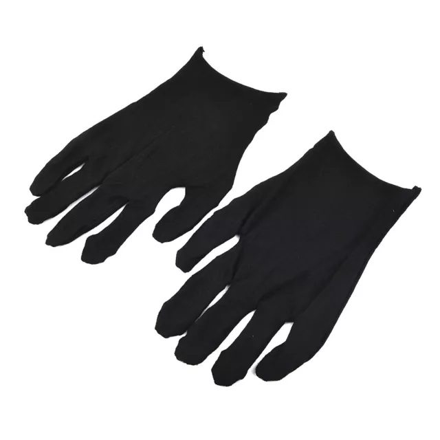 12 Paar Baumwollhandschuhe,Schwarz Handschuhe Stoff Arbeitshandschuhe Universal