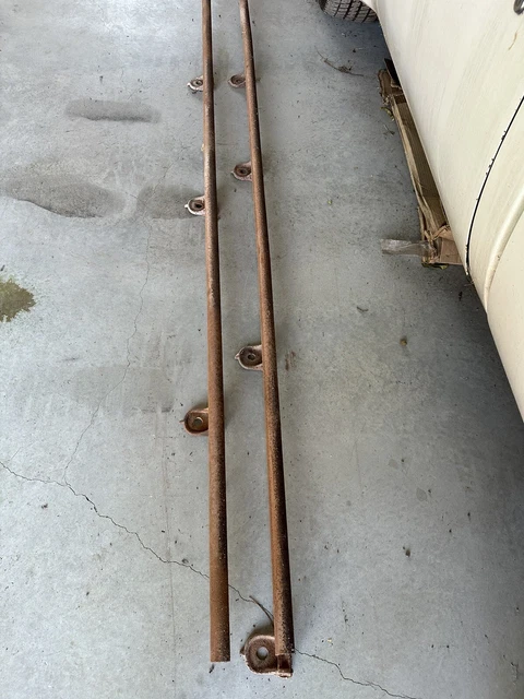ANTIQUE FIRE DOOR Track Industrial Allith Sliding Barn Roller Rail Pipe W/mounts