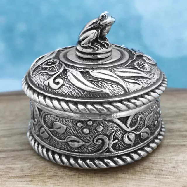 Frog Miniature Jewellery Box, Australian Made Pewter