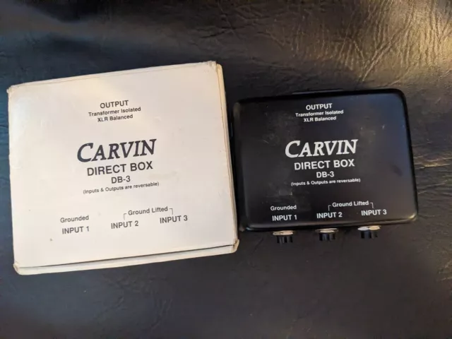 Carvin DB-3 Direct Boite Passif Di Original Boite