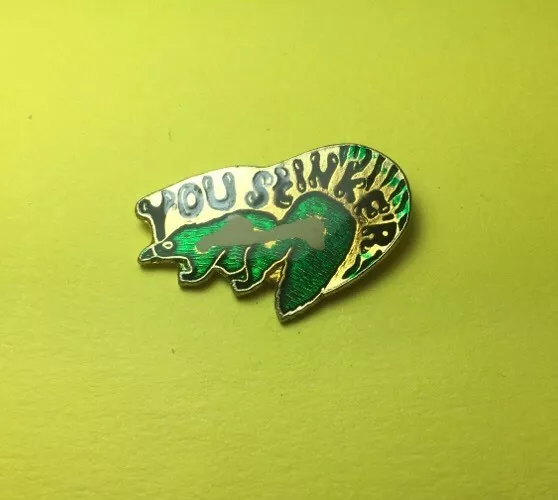 Vintage Skunk "You Stinker" Enamel Pin