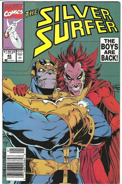 Silver Surfer Vol 2 #45 - MARVEL - Jan '91 - NewsStand, 2ND Infinity Gauntlet!!!