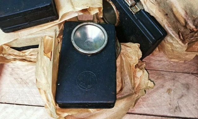 Original Rare Vintage USSR Soviet Russian Flashlight 1950 Military Old Stock