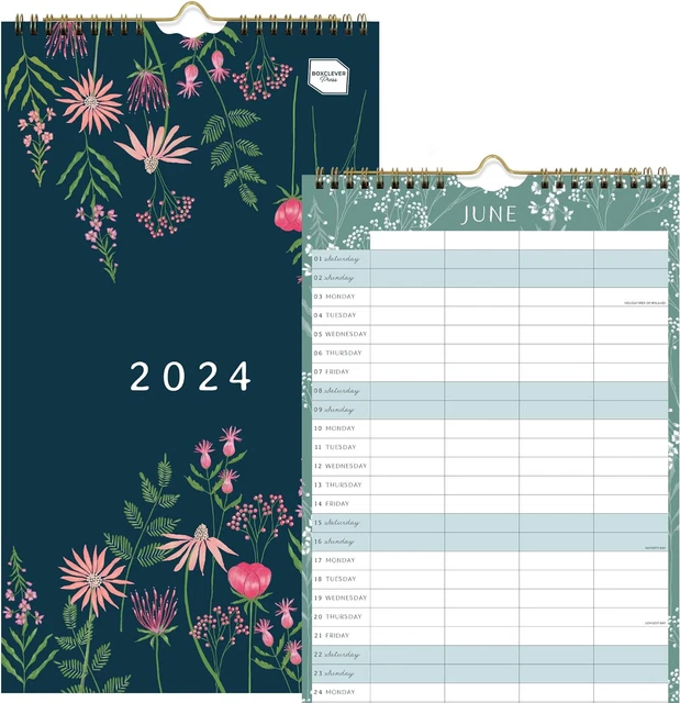 EVERYDAY FAMILY WALL Calendar 2024. Slimline 2024 Calendar Runs Jan