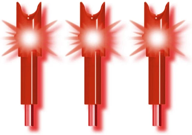 Tenpoint Alpha Brite Lighted Nock System Red .297 Diameter 3 Pack