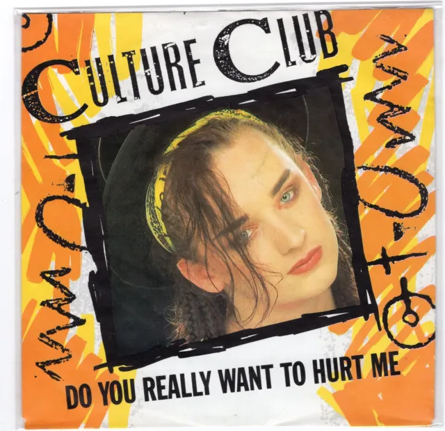 Culture Club - Do You Really Want To Hurt Me 7'' Single  Benelux in Folie