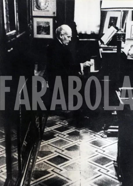 Photo de presse vintage Musique Classique Arturo Toscanini Al Piano tirage
