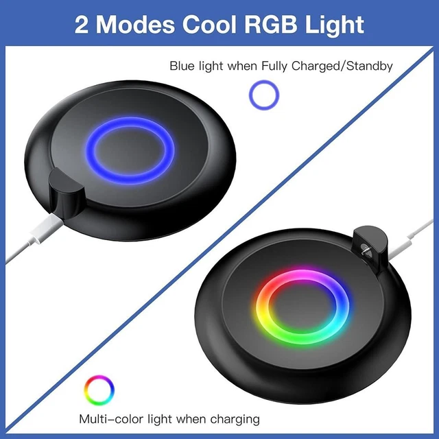RGB Charging Dock Type-C Protective Case Charger Station for Pokémon GO Plus