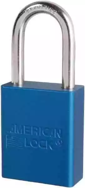 American Lock Keyed Different Retaining Key Lockout Padlock 1-1/2" Shackle Cl...