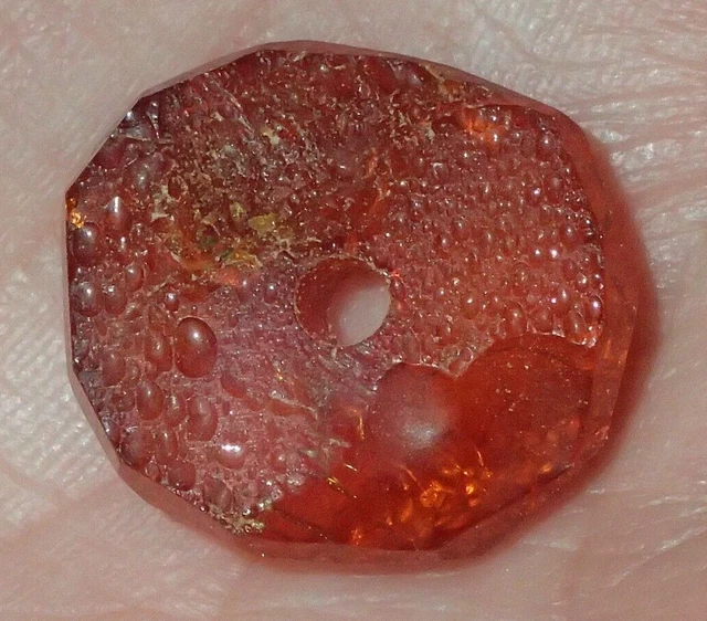 19mm Ancient Amber Bead Jordan Desert Christian pilgrims Road, #S5986