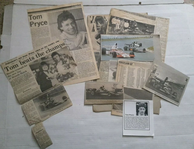 TOM PRYCE SHADOW PRESS TAGLI / RITAGLI F1 (Formula 1)