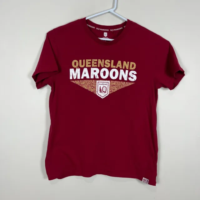 Queensland Maroons QLD Rugby League Casual Origin Tee T Shirt Men's Large L