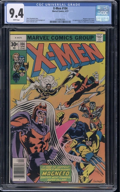 X-Men #104 CGC 9.4 NM WP 1st Starjammers cameo Apr 1977 Marvel Comics