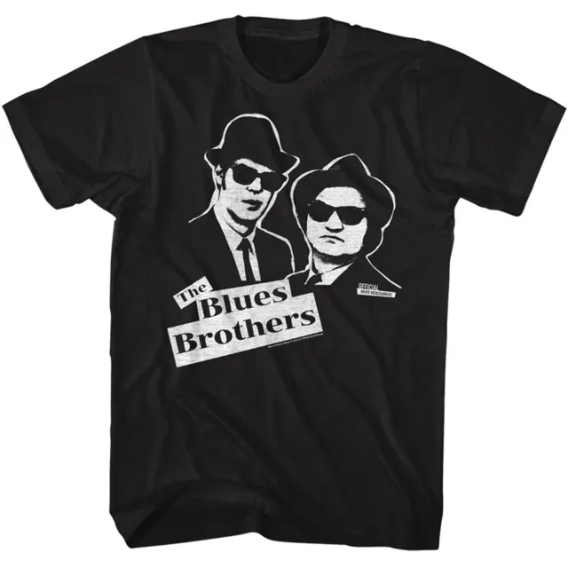 The Blues Brothers Film Elwood & Jake Disegno Uomo T Shirt