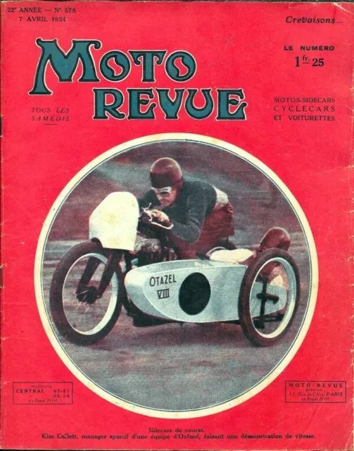 MOTO REVUE . N° 578 . 7 avril 1934 . Démontage remontage des pneus .