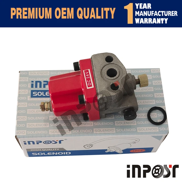 FUEL SOLENOID VALVE 1 Terminal 24V For Cummins 3035362 NTA855 N14 M11