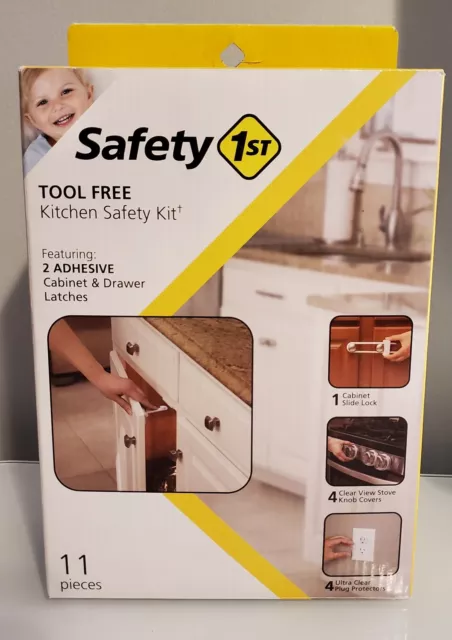 New Sealed - Safety 1st Tool Free Kitchen Safety Kit 11 Pieces - Free Shipping