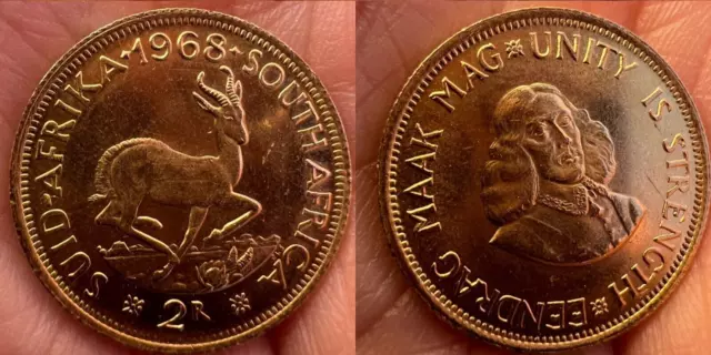 1968 2Rand South Africa - Gold Coin