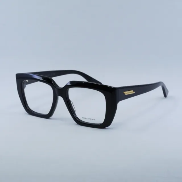 BOTTEGA VENETA BV1032O 001 Black/Clear Eyeglasses New Authentic