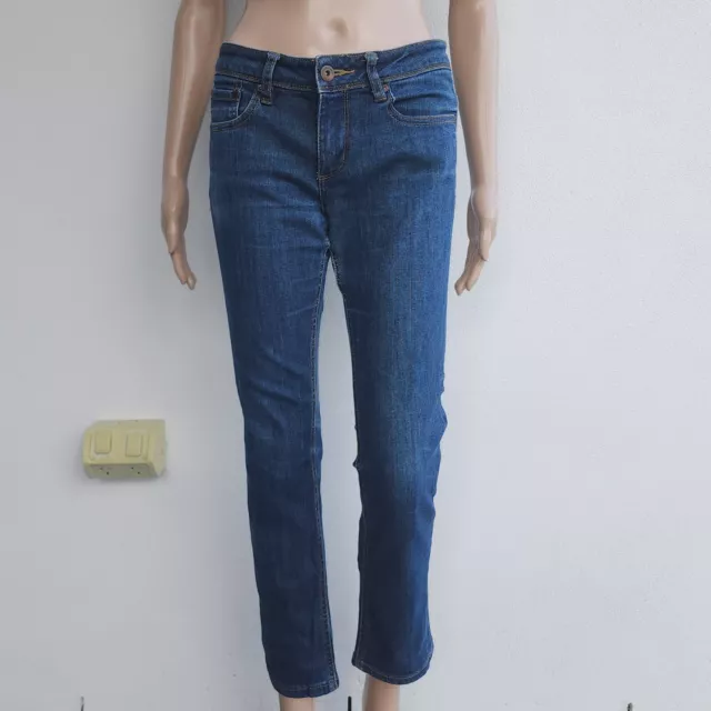 Jeanswest Dark Blue Mid Rise Denim Skinny Leg Stretch Denim Jeans Size 9 AU 8-10