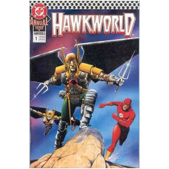 Hawkworld (1990 series) Annual #1 in Very Fine + condition. DC comics [p{