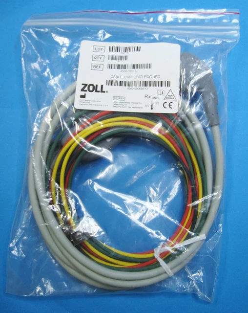ZOLL 8300-0803-12 CABLE, LIMB LEAD, ECG Replacement 4-Lead Trunk 