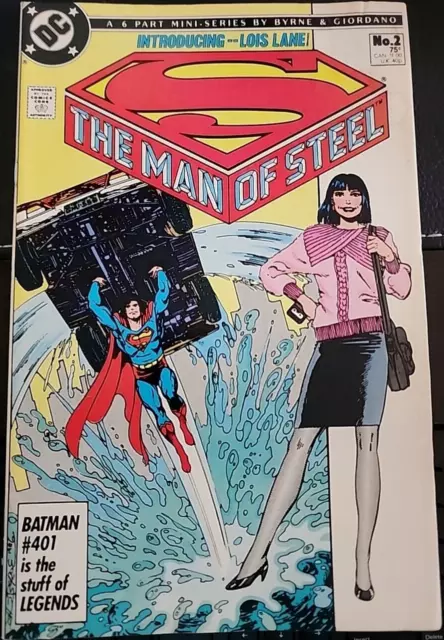 Superman THE MAN OF STEEL introducing Lois Lane No. 2 of 6 (1986) DC Comics