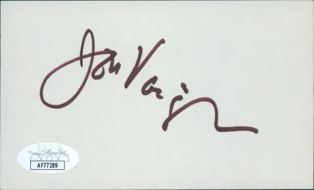Jon Voight Actor Signed 3x5 Index Card JSA Authenticated