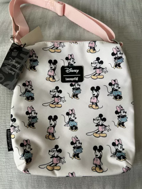 Loungefly Disney Minnie Mouse AOP Crossbody Purse  RARE