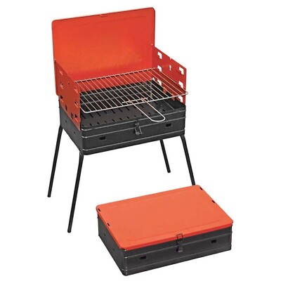 FERRABOLI pieghevole compatta portatile PIC-NIC BARBECUE GRIGLIA A CARBONE 40 x 30 cm 