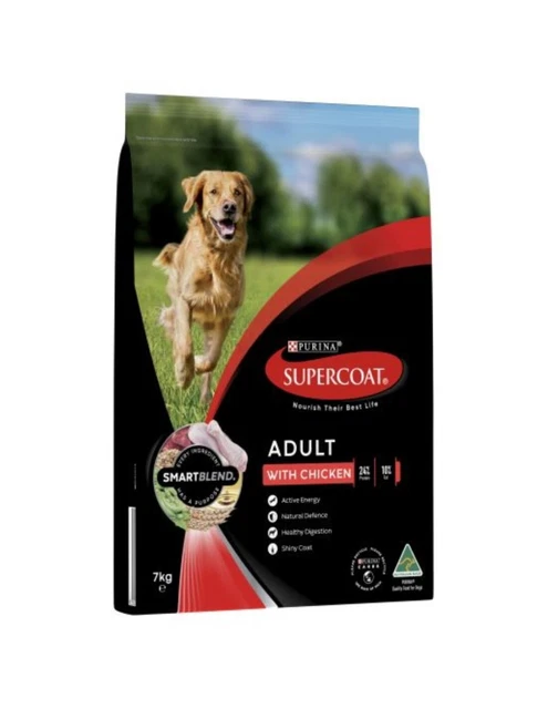 Purina Supercoat Adult Chicken Pet Food 7kg x 1