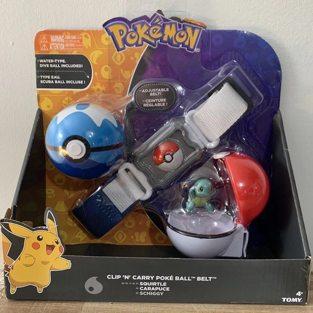 SQUIRTLE Pokemon Clip 'N' Carry Poke Ball Belt
