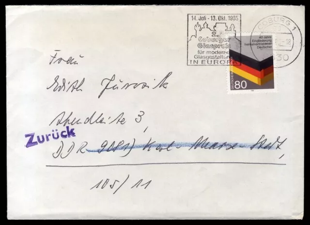 1985, Bundesrepublik Deutschland, 1265, Brief - 1739810