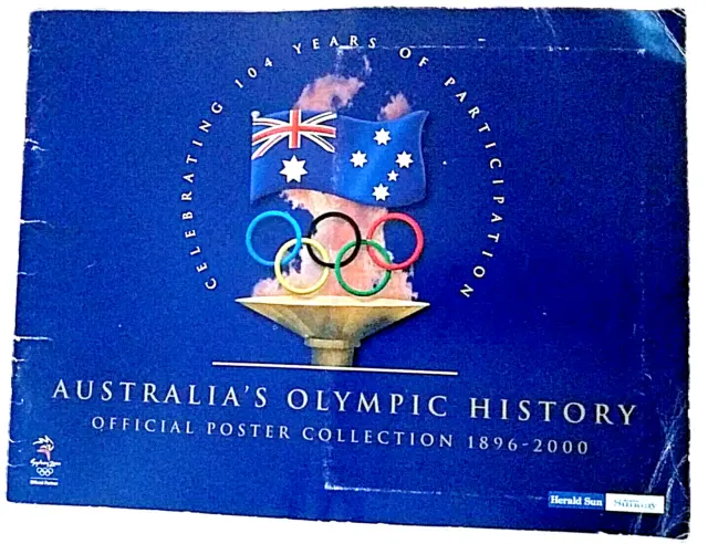 Australia's Olympic History Official  Poster Collection 1896-2000 Paperback Book