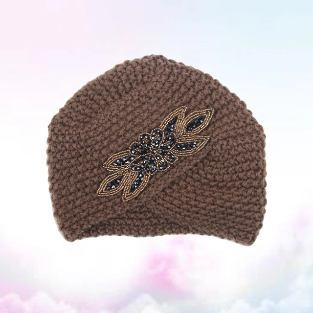 Cappello da donna autunno croce mais berretto a maglia berretto indiano per