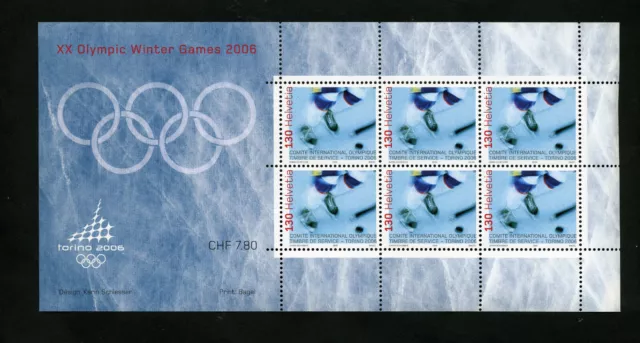 Schweiz Kleinbogen Torino 2006, MiNr. 5, Olypisches Komitee (IOC)