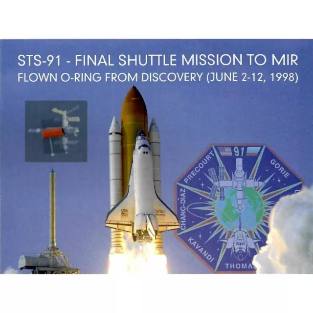Space Shuttle Mission STS-91 flown artifact presentation