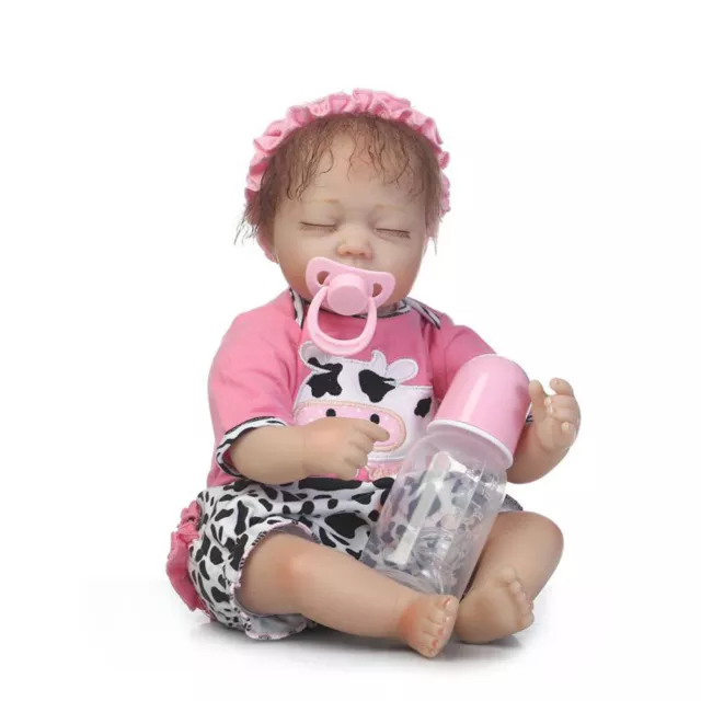 55CM Reborn Baby Puppe Lebensecht Handgefertigt Weich Silikon-Vinyl Mädchen DHL