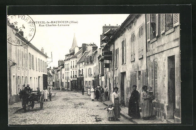 CPA Nanteuil-le-Haudouin, Rue Charles-Lemaire