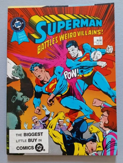 Best Of Dc Blue Ribbon Digest #54, Superman Battles Weird Villains, Vf, 1984