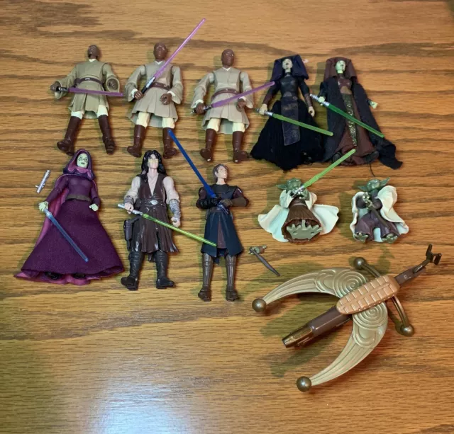 Star Wars Jedi Action Figures Lot 3.75 in